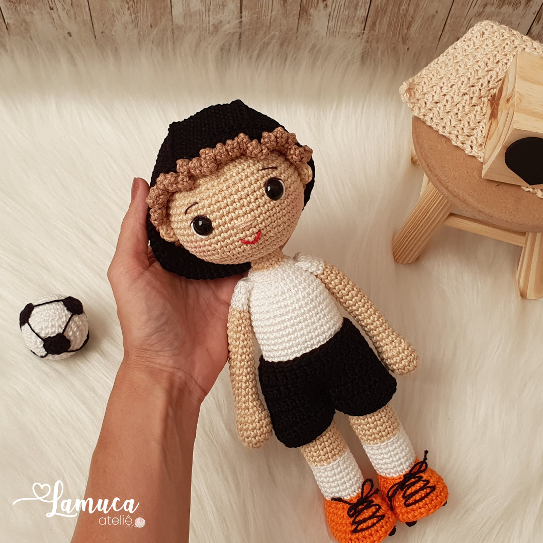 E Book Jogador De Futebol Amigurumi Lamuca Atelie