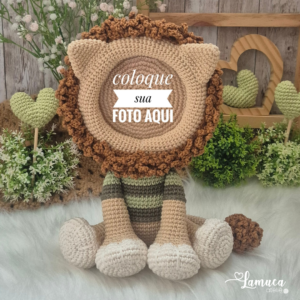 E-book Leão Porta Retrato Amigurumi